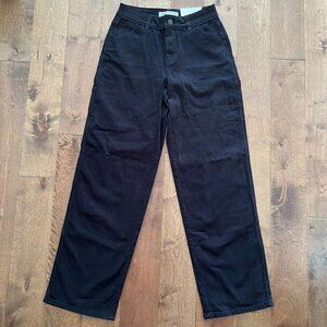 YMI Women's Black High-Rise All Day Carpenter Pants, Size 3/26 - NWT